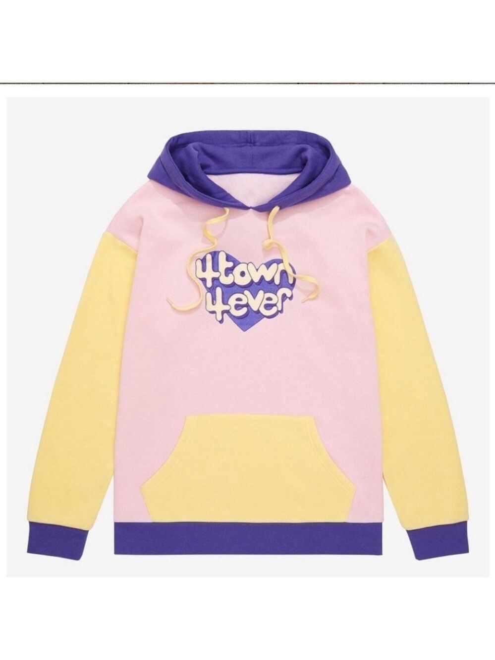 Disney Pixar Turning Red ‘4Town 4Ever’ Embroidered Color Block Hoodie - Size XL
